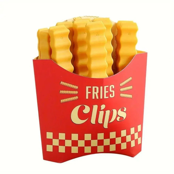 12 Pack Magnetic French Fry Chip Bread Bag Clips - Picture 1 of 4